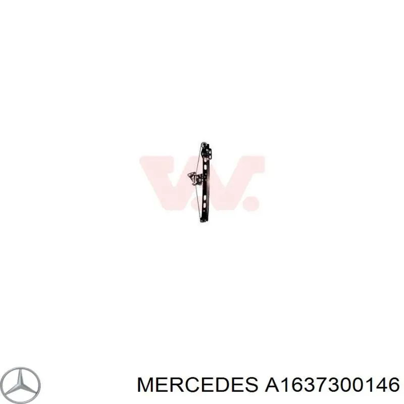 Склопідйомник задніх лівих дверей Mercedes A1637300146