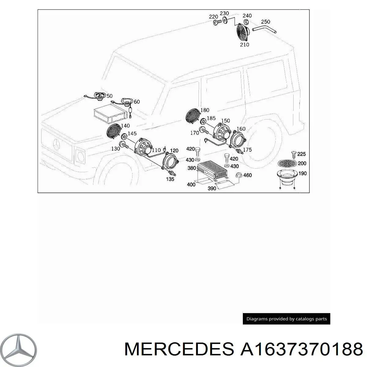  Mercedes A1637370188 ціна, від 12.41 USD