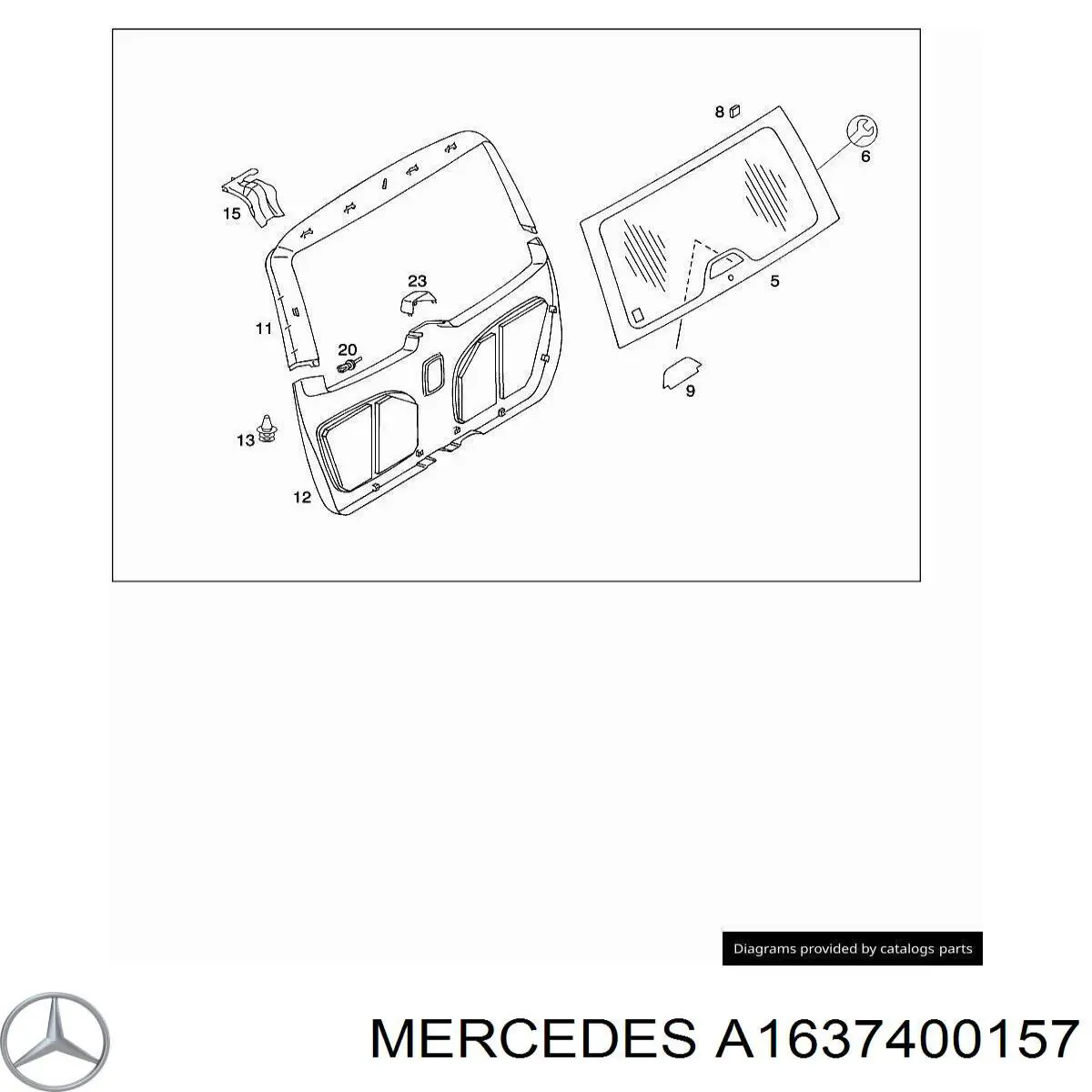 Скло кришки багажника XYG GS4601D21 ціна, від 57.11 USD