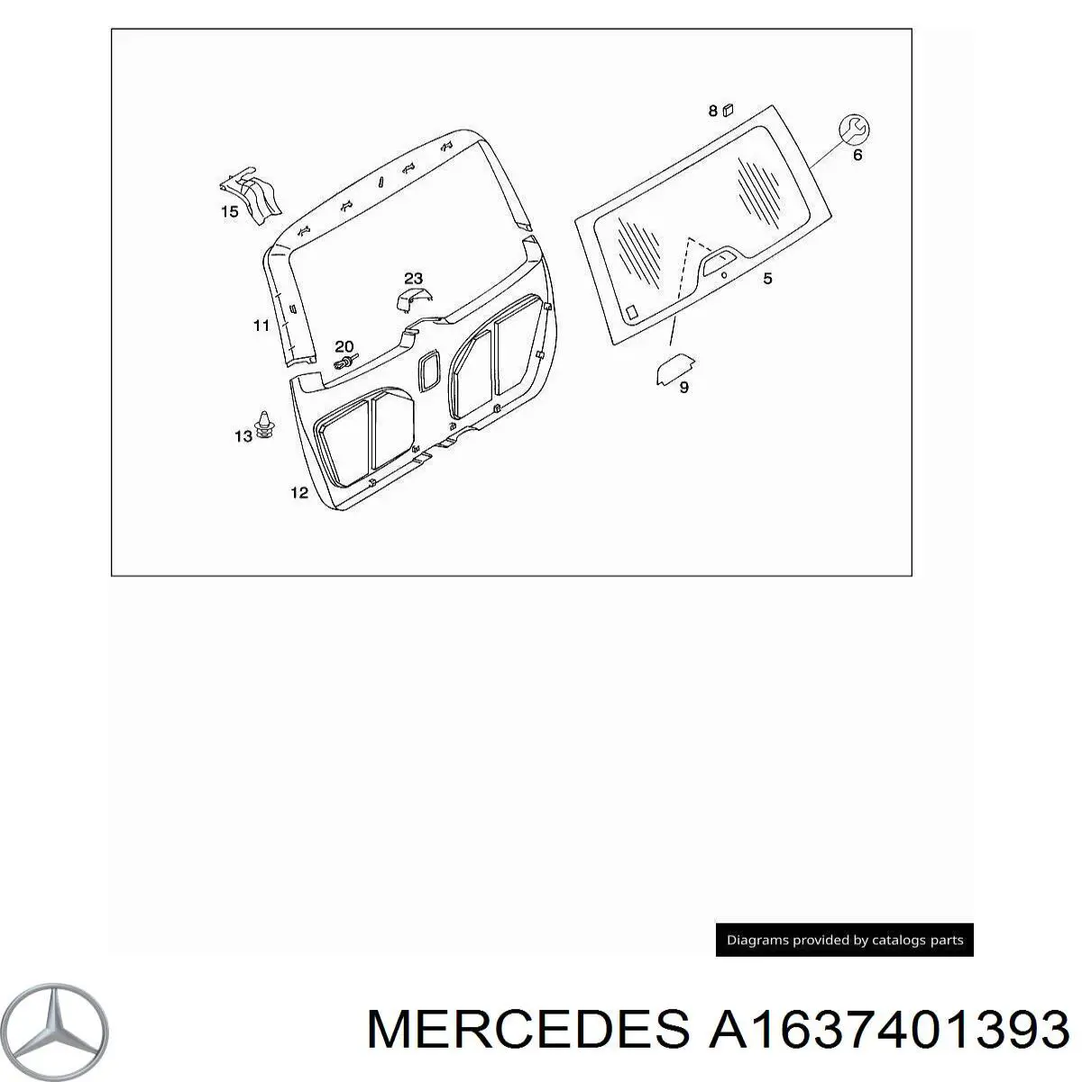  Mercedes A1637401393 ціна, від 28.56 USD