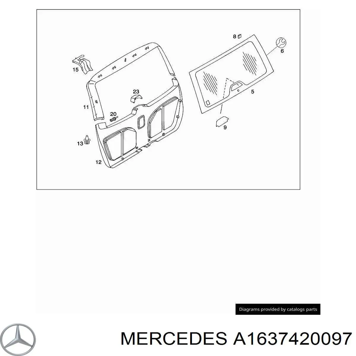  Mercedes A1637420097 ціна, від 1.24 USD