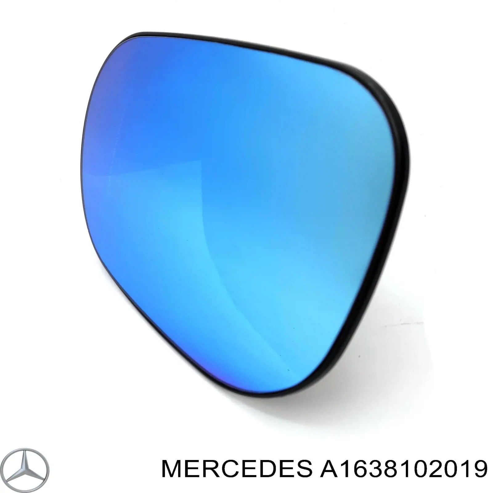 Дзеркальний елемент правого дзеркала заднього виду Mercedes A1638102019 ціна, від 24.88 USD