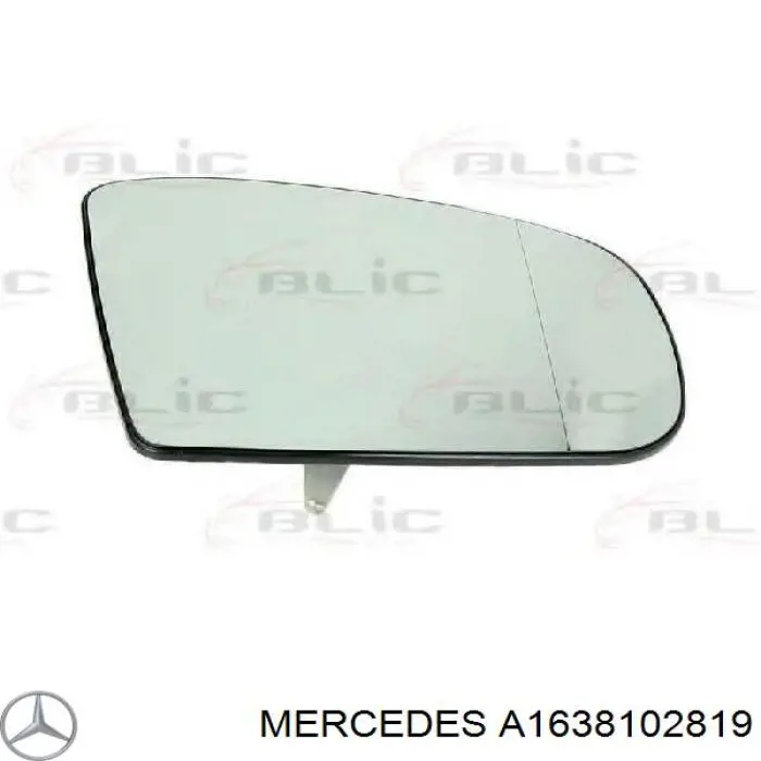 Зеркальный элемент зеркала заднего вида MERCEDES 1638102819