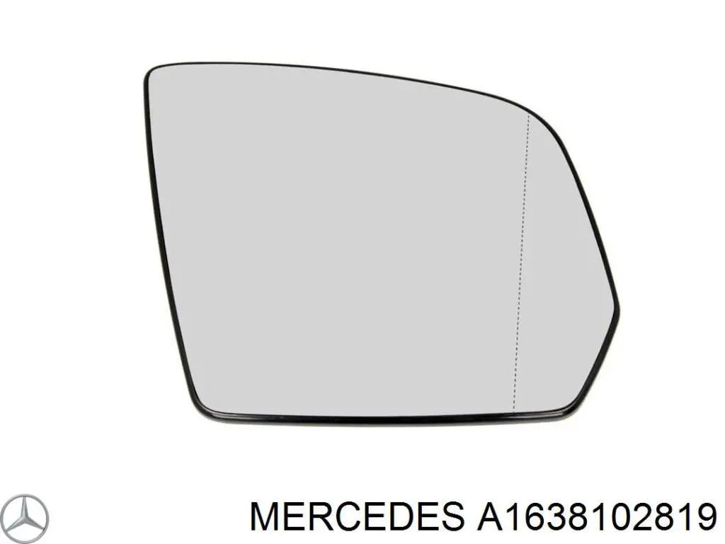 A1638102819 Mercedes Дзеркальний елемент правий