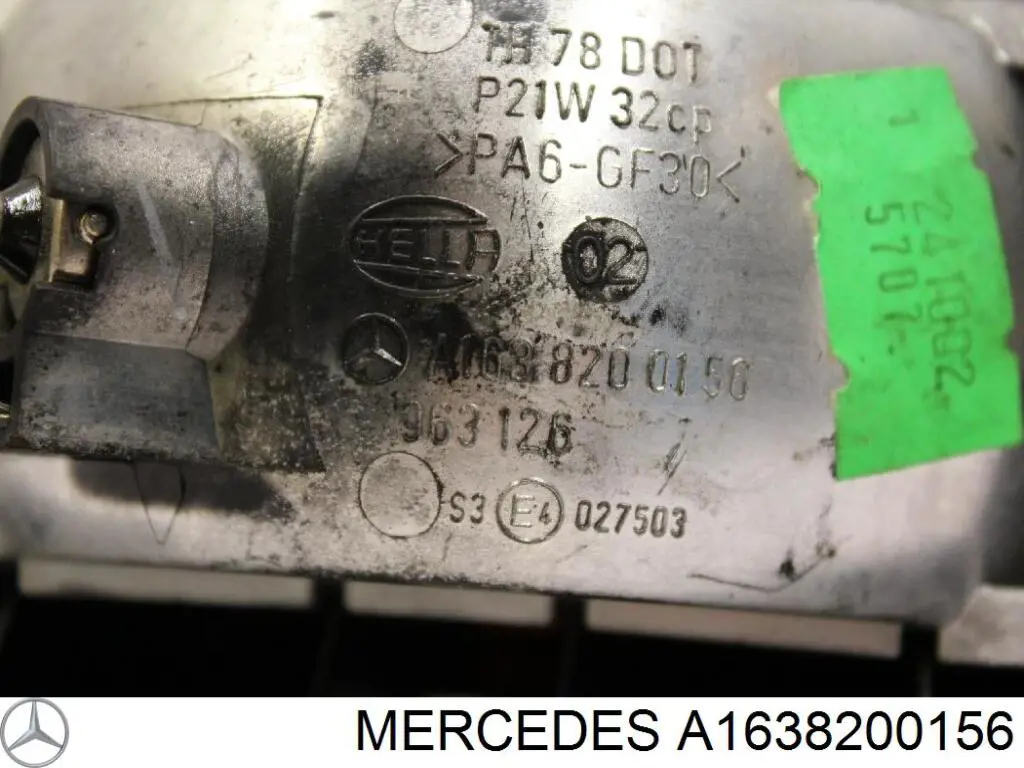 Стоп-сигнал заднього скла на Mercedes ML/GLE (W163)