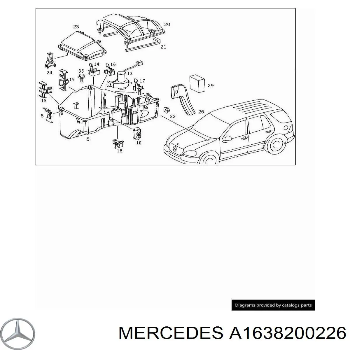  Mercedes A1638200226 ціна, від 2.53 USD