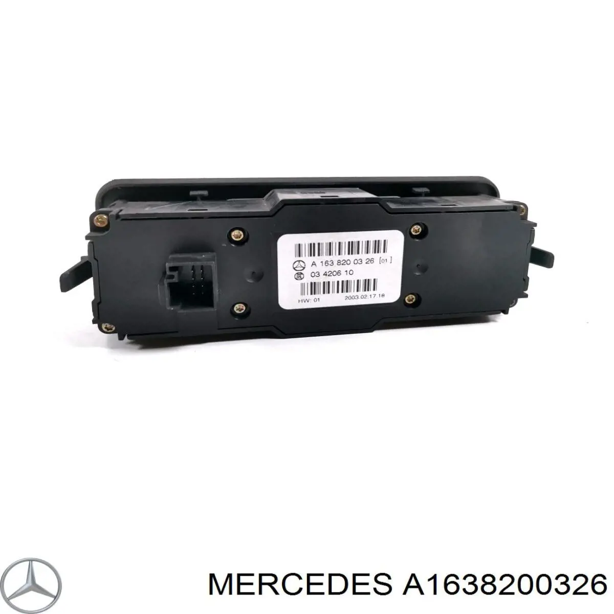 Кнопковий блок керування склопідіймачами задній A1638200326 Mercedes