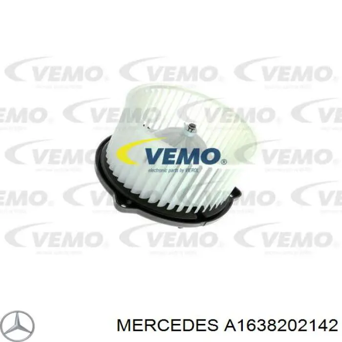A1638202142 Mercedes двигун вентилятора пічки (обігрівача салону)
