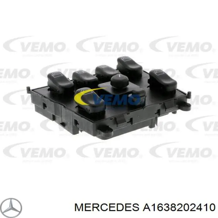 Купити A1638202410 Mercedes Кнопковий блок керування склопідіймачами центральної консолі