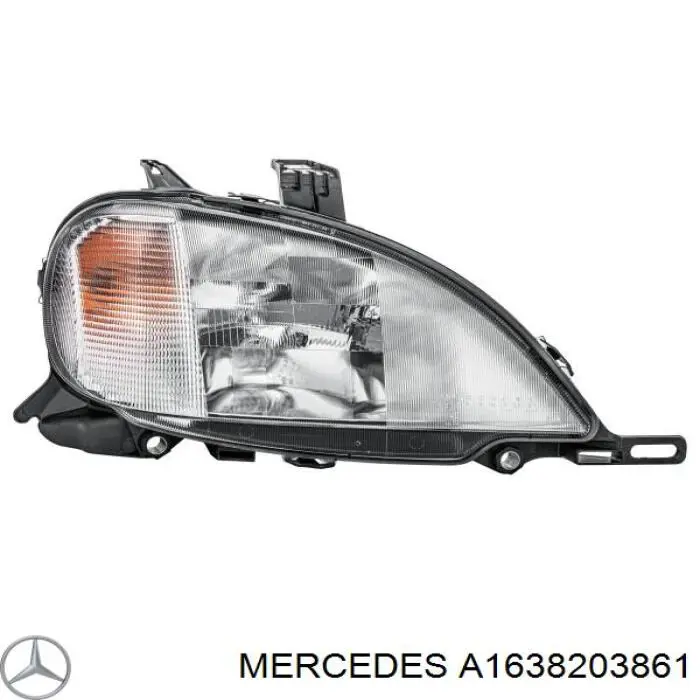 Фара права A1638203861 Mercedes