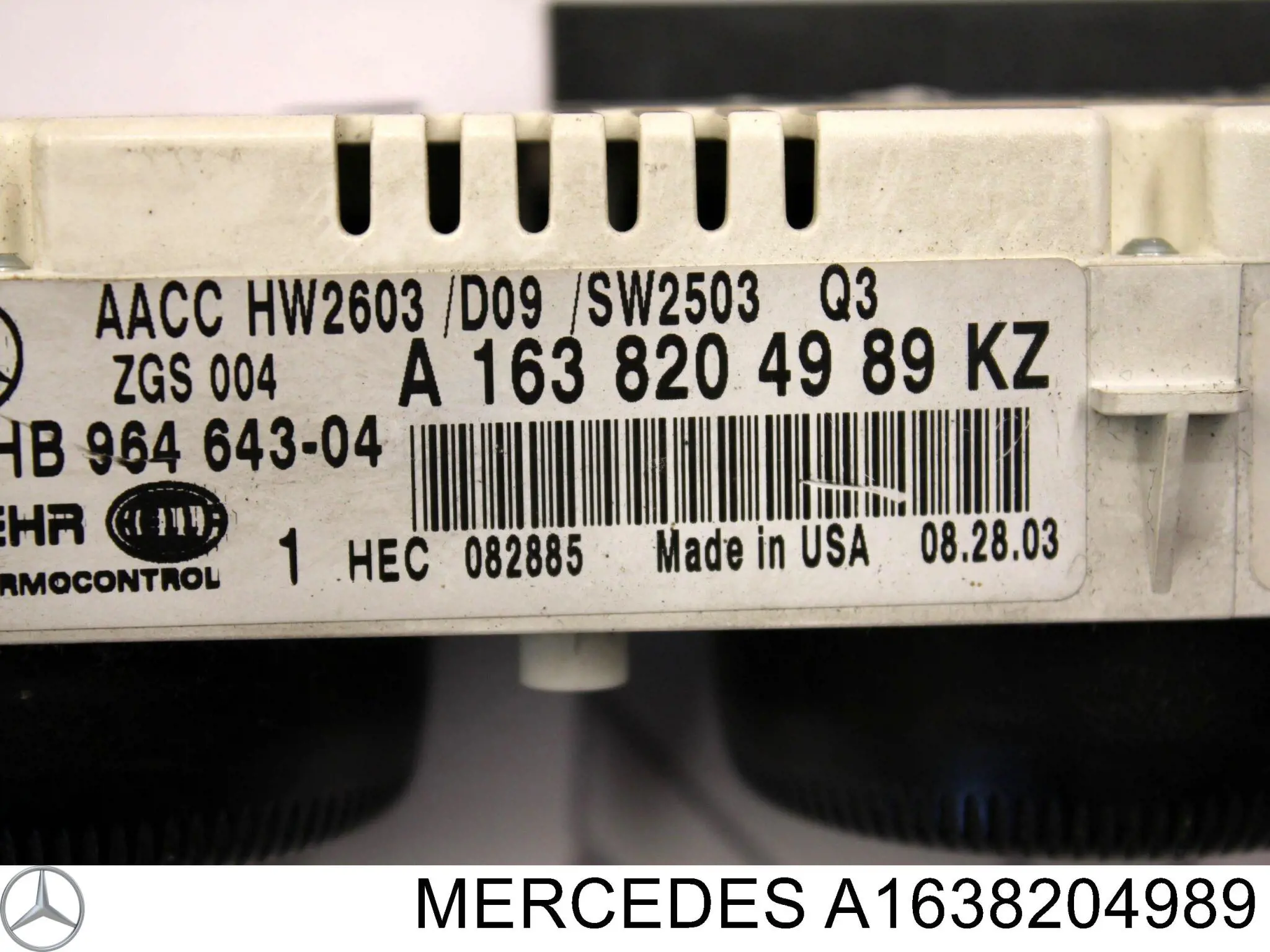Регулятор вентилятора обігрівача Mercedes A1638204989 ціна, від 35.15 USD