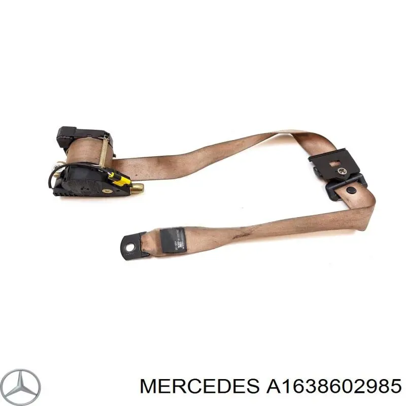 Пасок безпеки передній лівий Mercedes A1638602985 ціна, від 19.00 USD