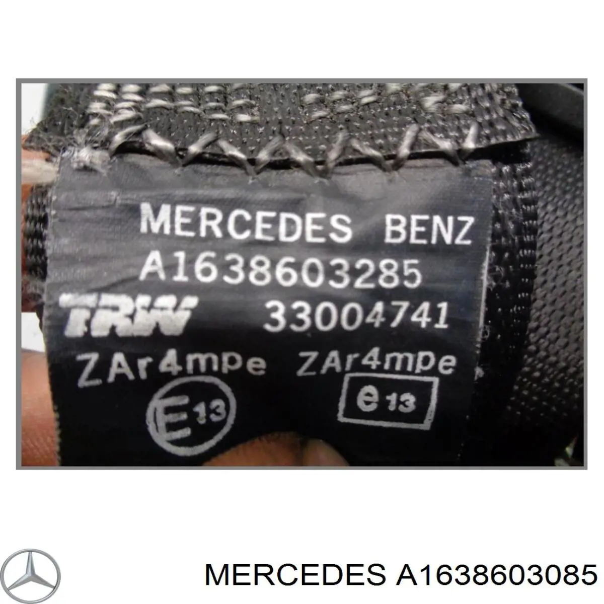 Пасок безпеки передній правий A1638603085 Mercedes