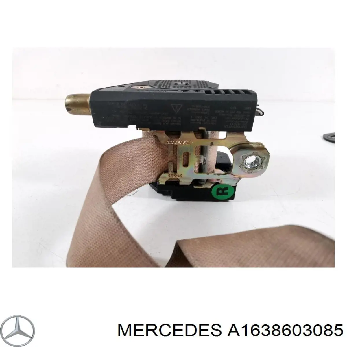 Пасок безпеки передній правий Mercedes A1638603085 ціна, від 12.67 USD