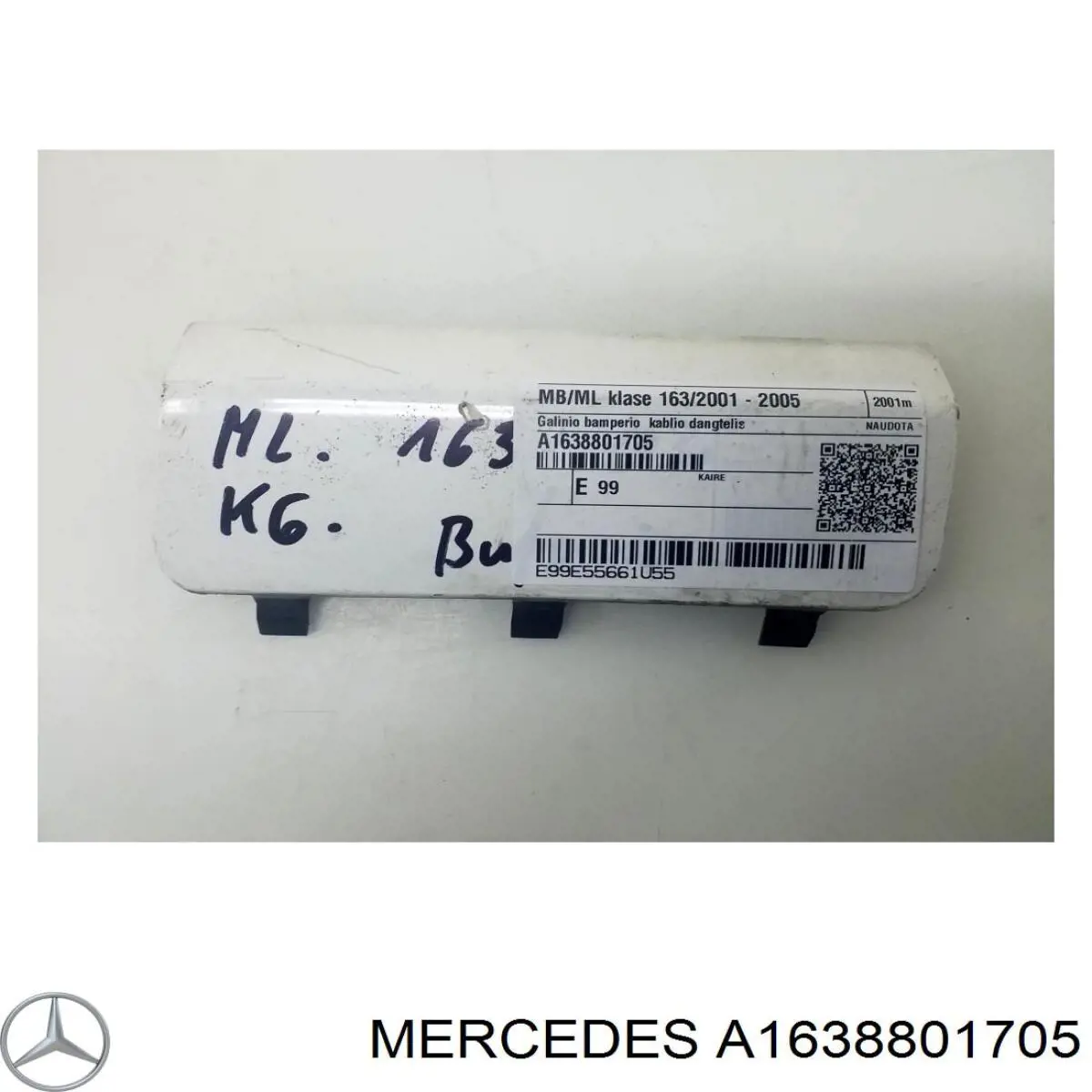 Заглушка бампера буксирувального гака, задня Mercedes A1638801705 ціна, від 23.00 USD