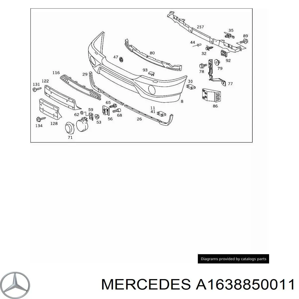 A1638850011 Mercedes 