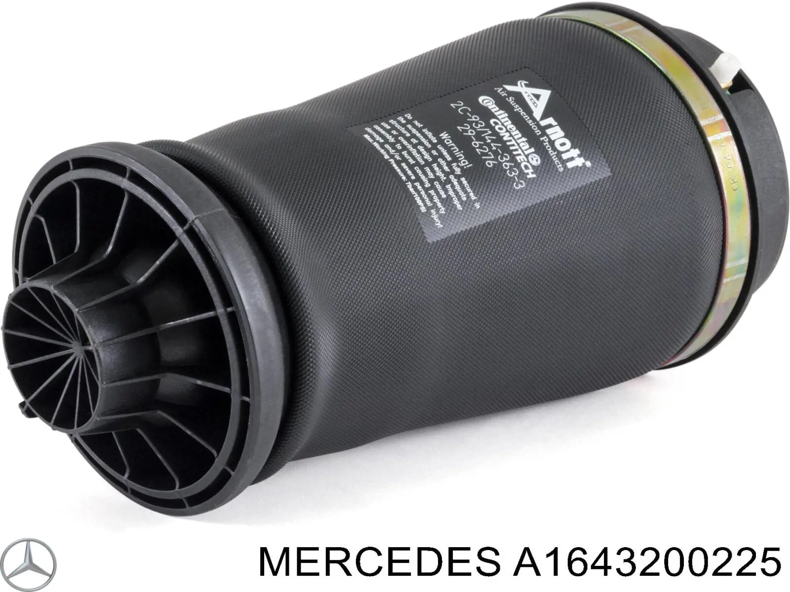 Купити A1643200225 Mercedes Пневмоподушка/Пневморессора моста заднього