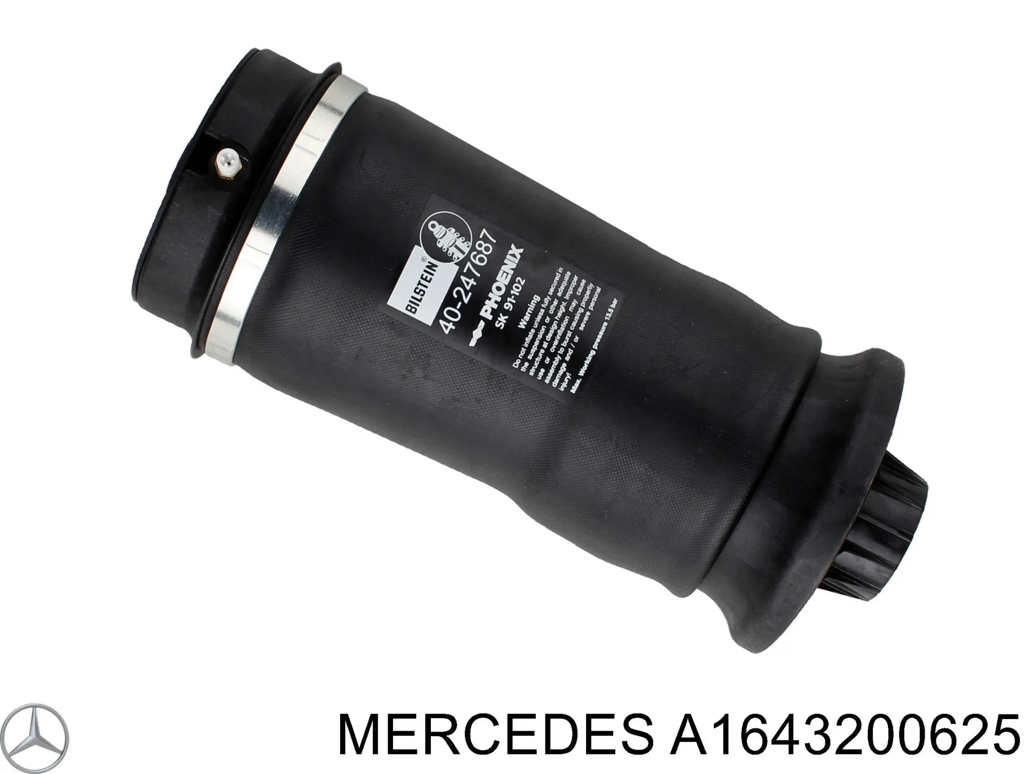Купити A1643200625 Mercedes Пневмоподушка/Пневморессора моста заднього