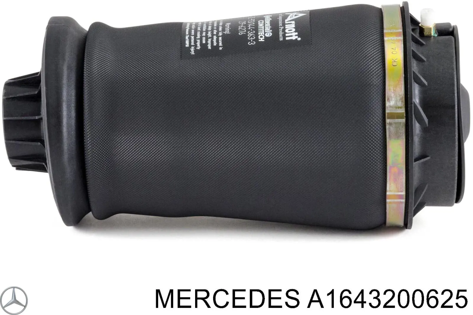 Пневморессора задня Mercedes A1643200625 ціна, від 122.61 USD