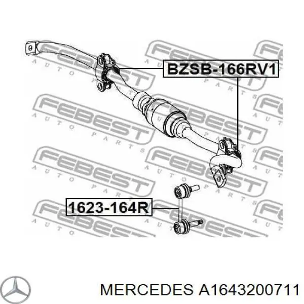 A1643200711 Mercedes стабілізатор задній
