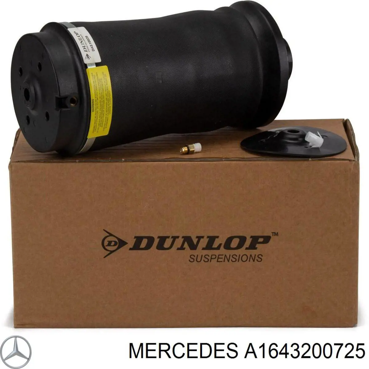 Купити A1643200725 Mercedes Пневмоподушка/Пневморессора моста заднього