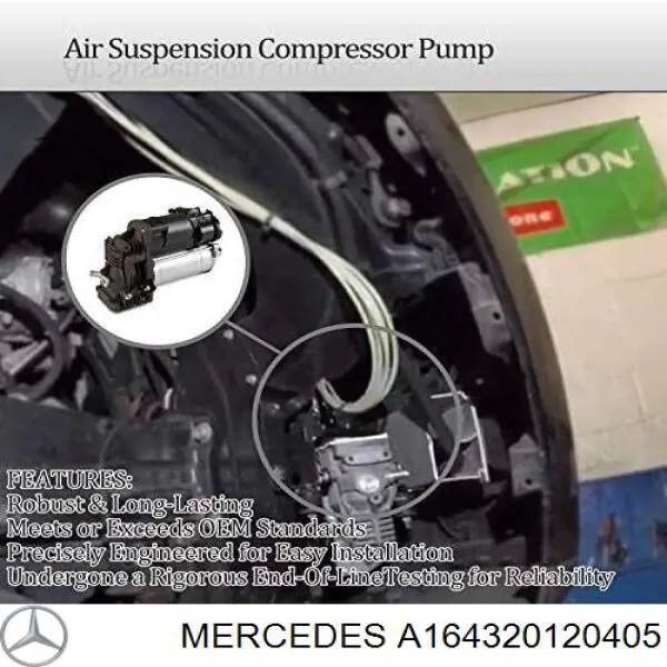 A164320120405 Mercedes компресор пневмопідкачкою (амортизаторів)