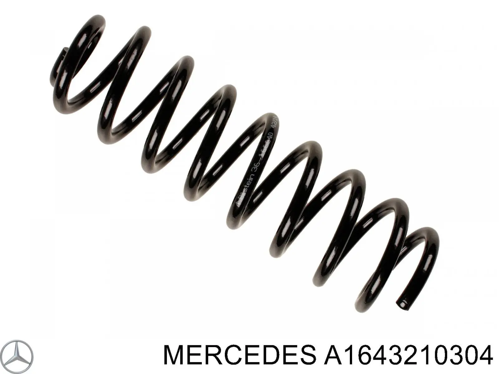 A1643210304 Mercedes Пружина амортизатора передняя