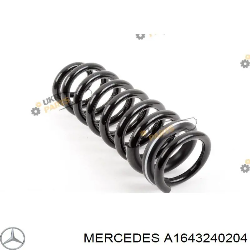 Пружина задня Mercedes A1643240204 ціна, від 58.07 USD