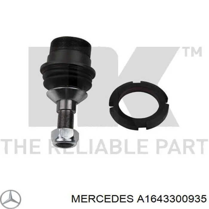 Кульова опора, нижня Mercedes A1643300935 ціна, від 49.36 USD