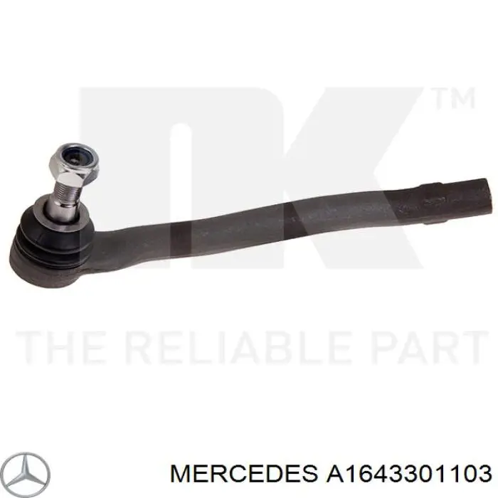 Наконечник рульовий Mercedes A1643301103 ціна, від 12.67 USD