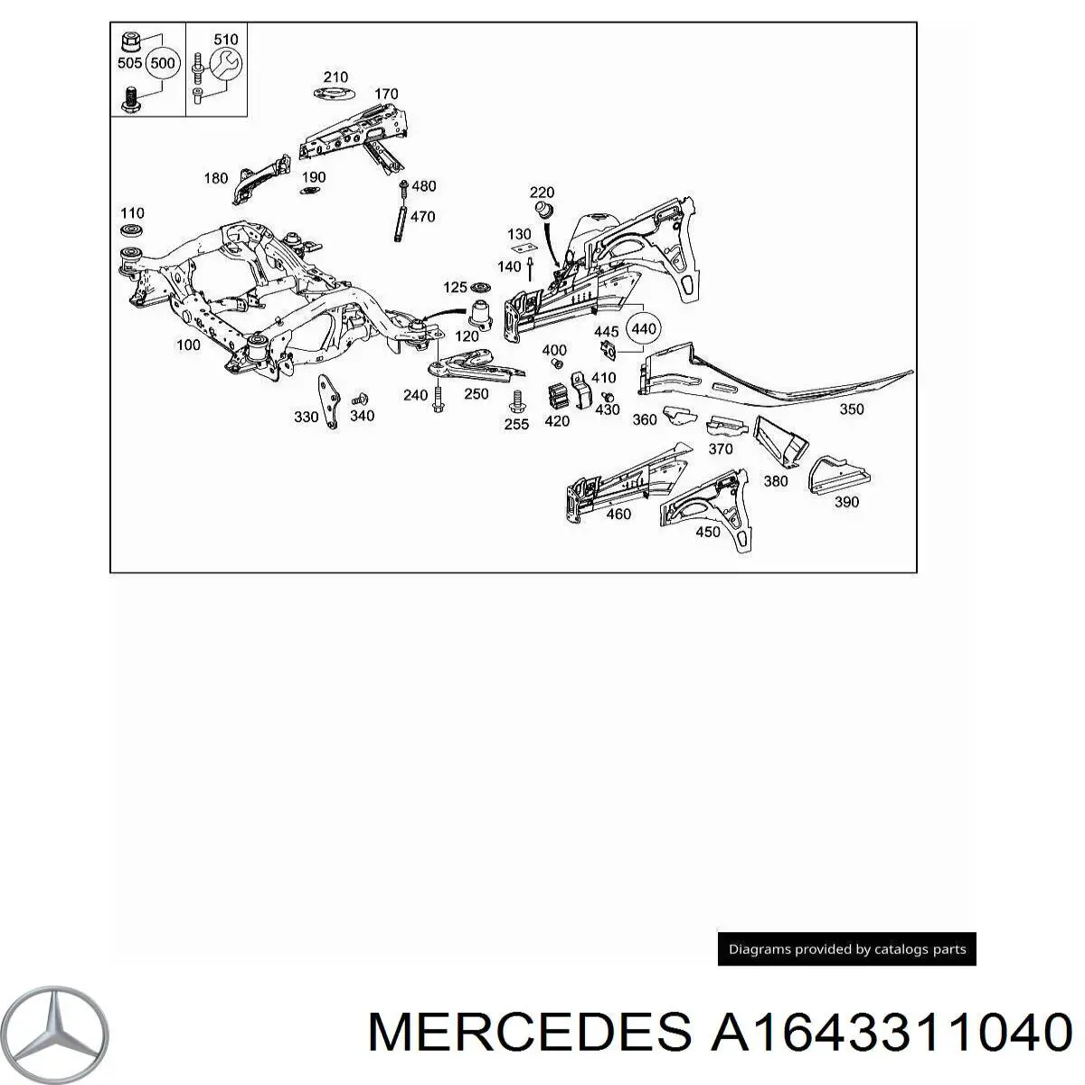 Купити A1643311040 Mercedes 
