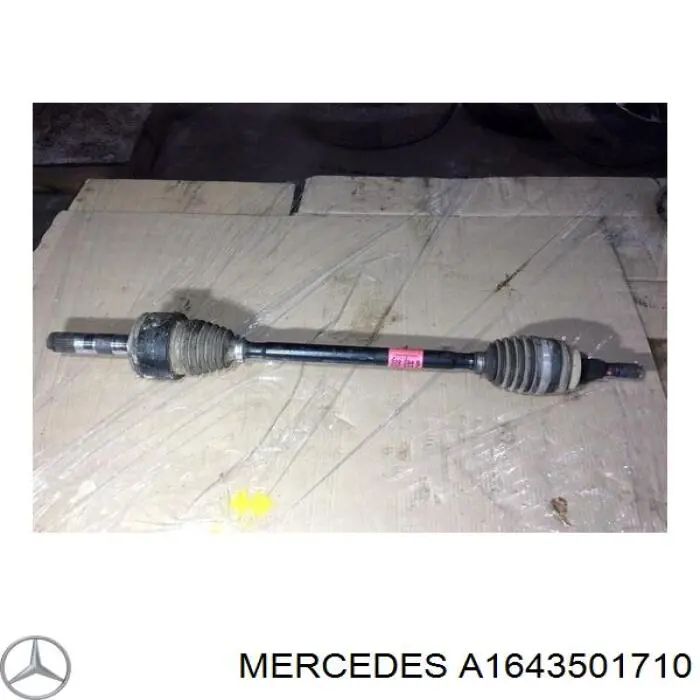 A1643501710 Mercedes Піввісь задня, ліва