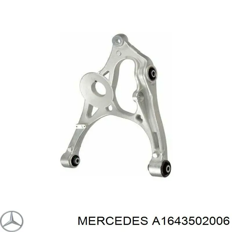 Важіль задньої підвіски нижній, правий Mercedes A1643502006 ціна, від 25.34 USD