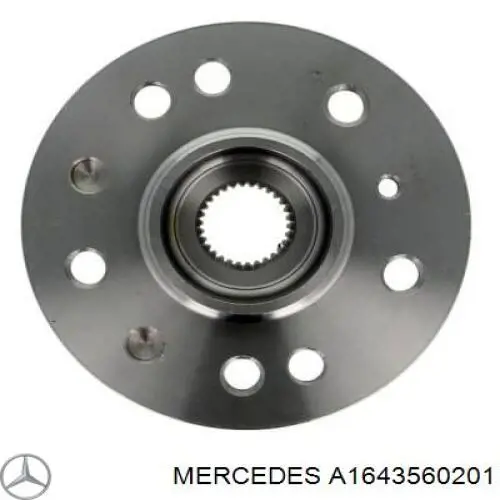 Купити A1643560201 Mercedes Підшипник ступиці колеса