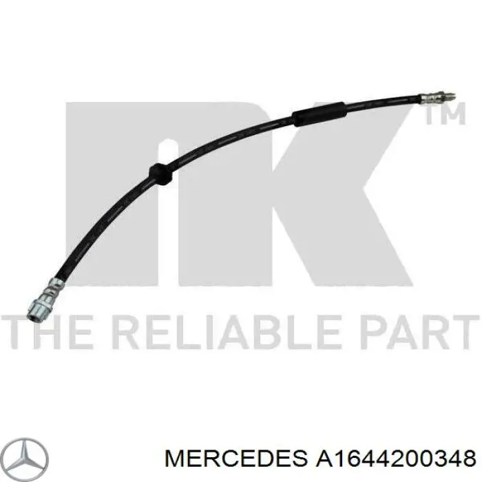 Купити A1644200348 Mercedes Гальмівні шланги передні