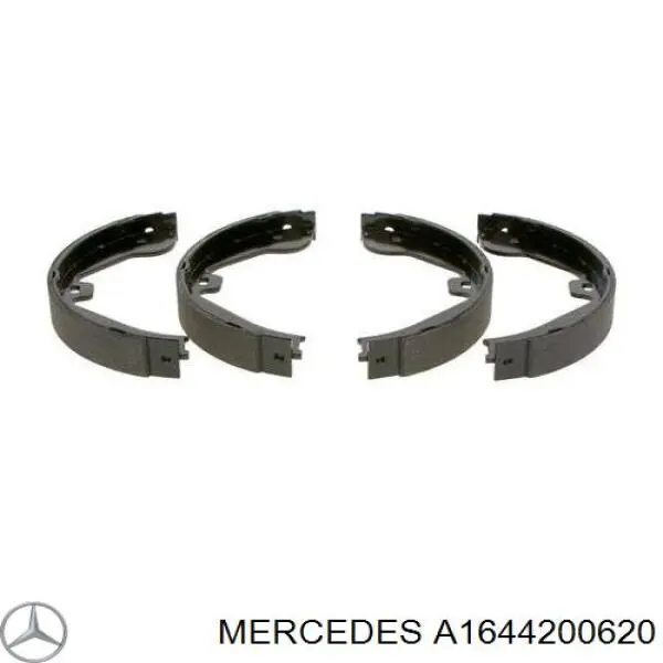 Колодки ручника / стоянкового гальма Mercedes A1644200620 ціна, від 31.67 USD