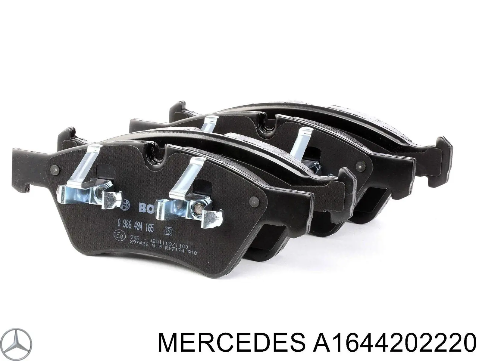 Тормозні колодки Mercedes A1644202220