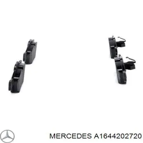 Купити A1644202720 Mercedes Задні колодки