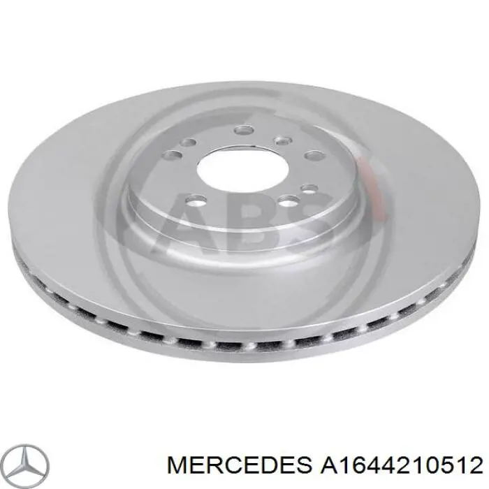 Диск переднього гальма Mercedes A1644210512 ціна, від 108.58 USD