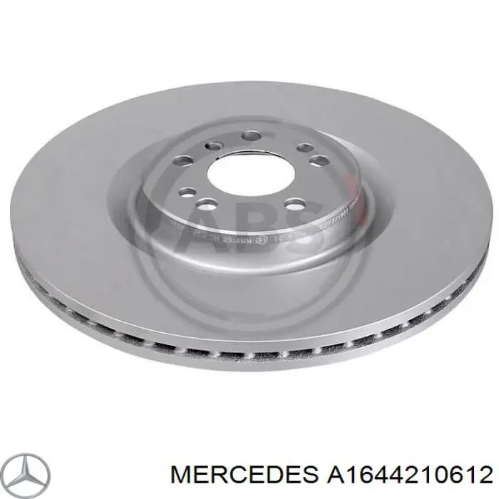 A1644210612 Mercedes Гальмо дискове переднє