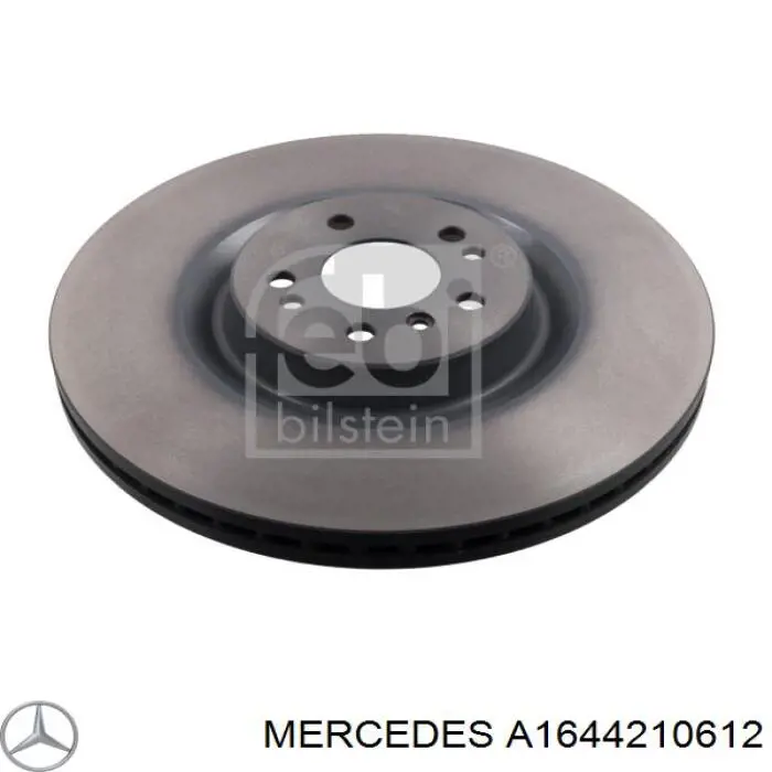 Диск переднього гальма Mercedes A1644210612 ціна, від 118.45 USD