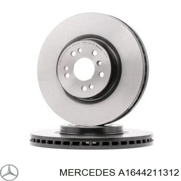 A1644211312 Mercedes диск гальмівний передній