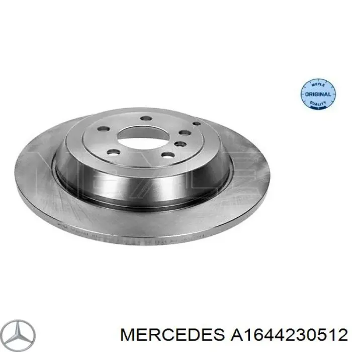 Задні дискові гальма Mercedes A1644230512 ціна, від 25.34 USD