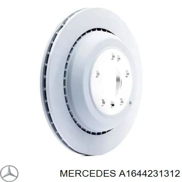A1644231312 Mercedes диск гальмівний задній