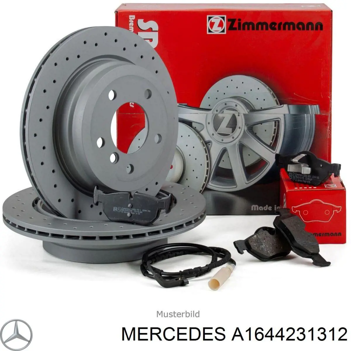 Купити A1644231312 Mercedes Диск заднього гальма