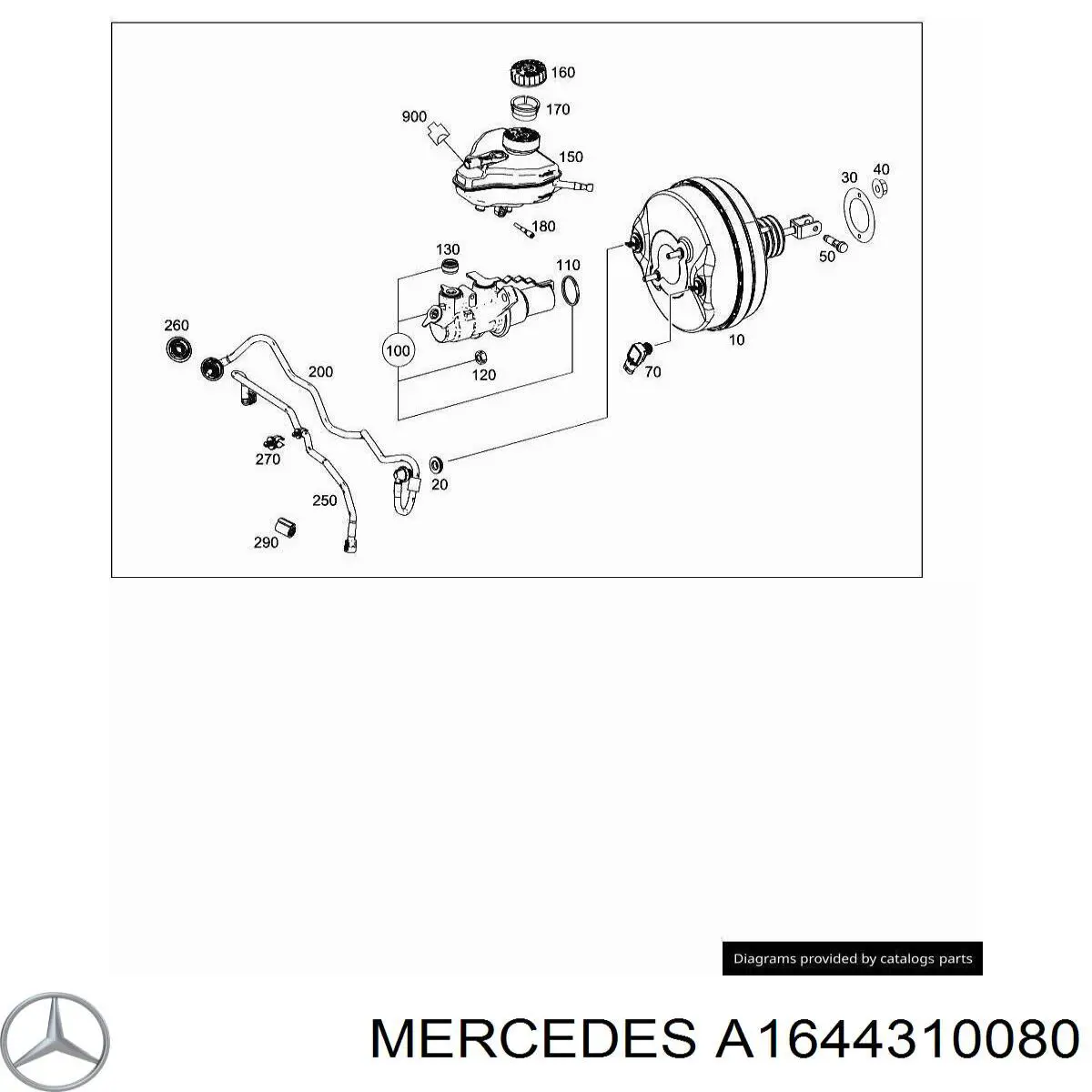  Mercedes A1644310080 ціна, від 16.66 USD