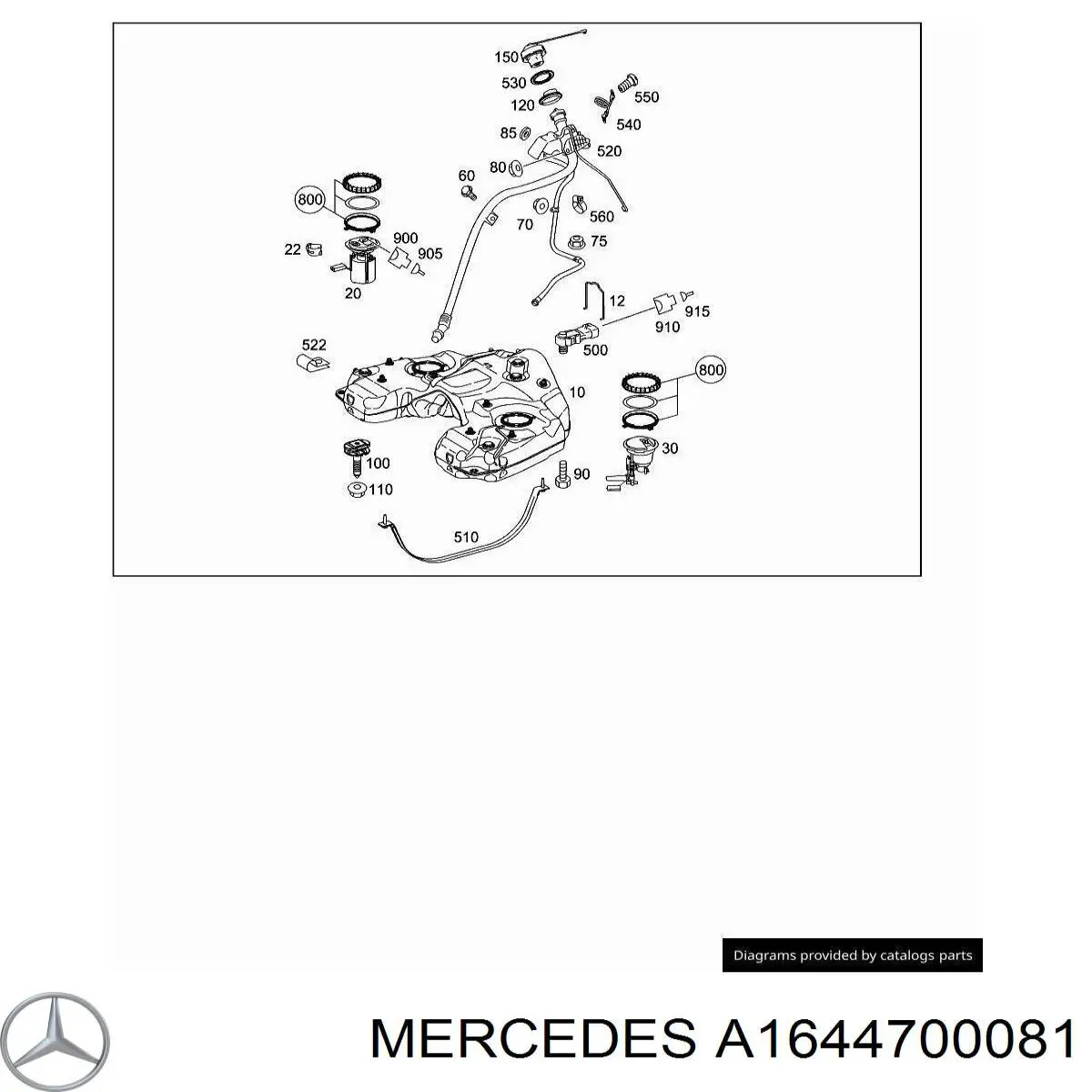 A1644700081 Mercedes 