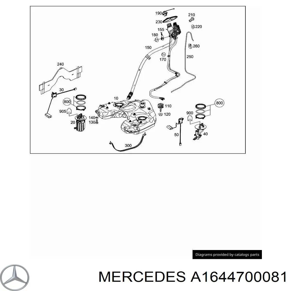 Купити A1644700081 Mercedes 