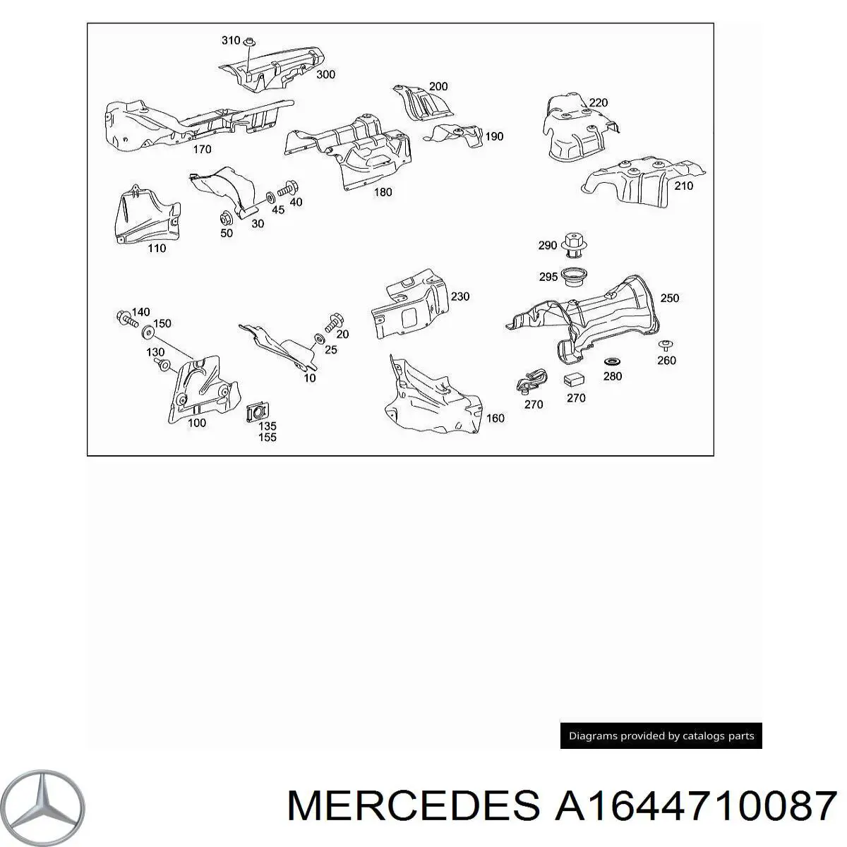Купити A1644710087 Mercedes 