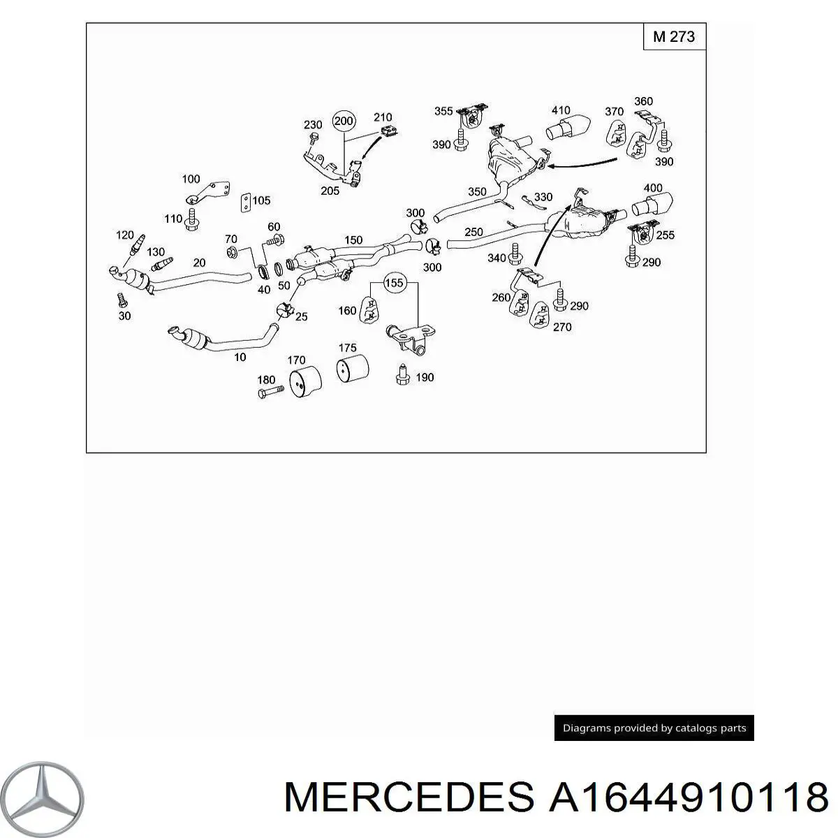  Mercedes A1644910118 ціна, від 0.75 USD